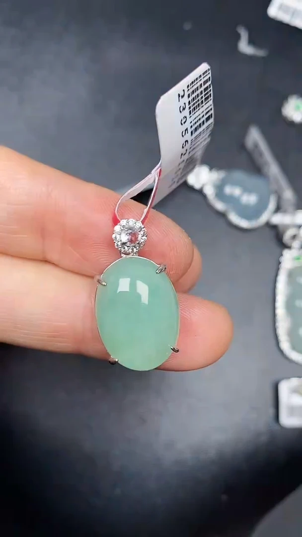 银S925镶嵌戒指翡翠4700