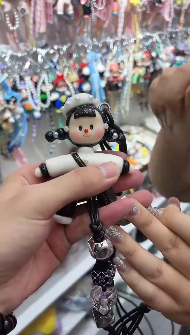 珍珠贝类帽小香手机斜挎挂件