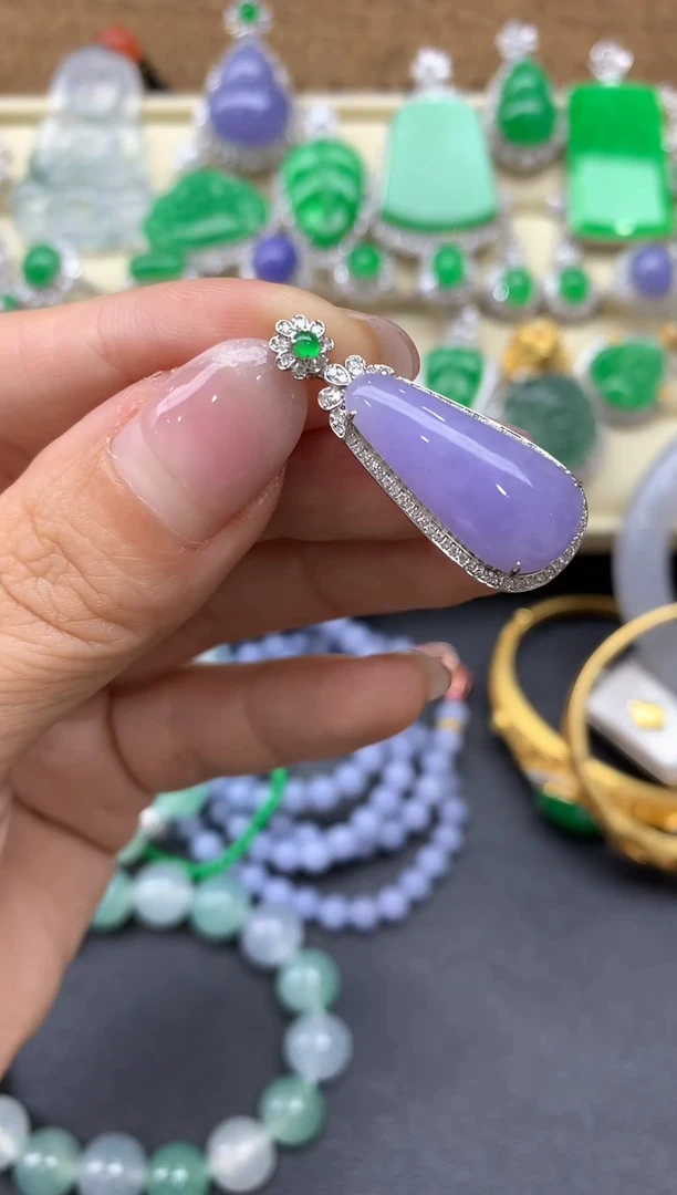 【闪购商品】翡翠颈饰18K金镶嵌483-中国好珍宝