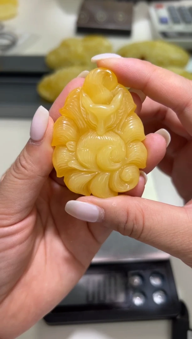 裸石琥珀未镶嵌琥珀蜜蜡吊坠