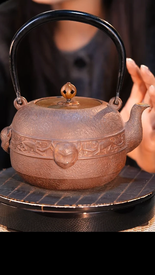 手工壶日本回流砂铁壶煮茶煮水-蓝15