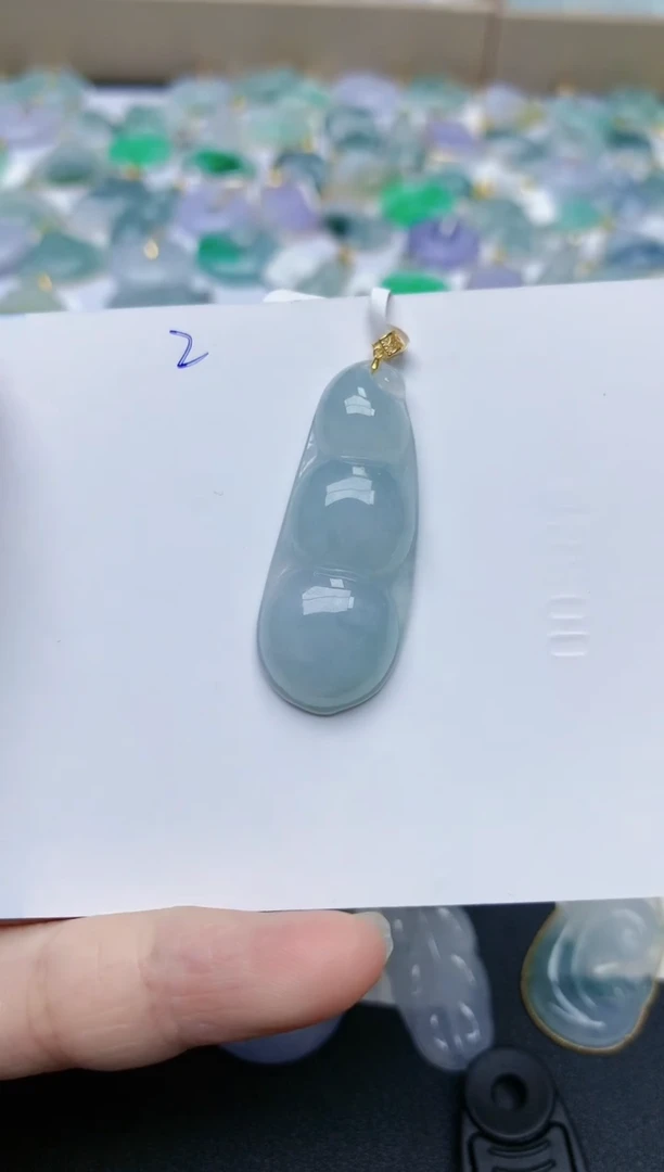 【闪购商品】翡翠颈饰18K金镶嵌天然翡翠A货