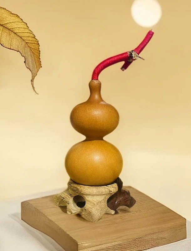 无品牌天然生长葫芦 木质手把件 盘玩