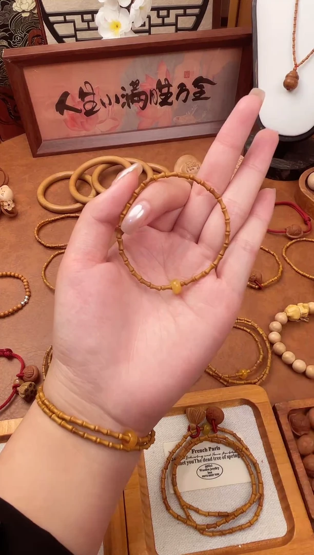 竹节手串一物一拍单圈素款加跑环