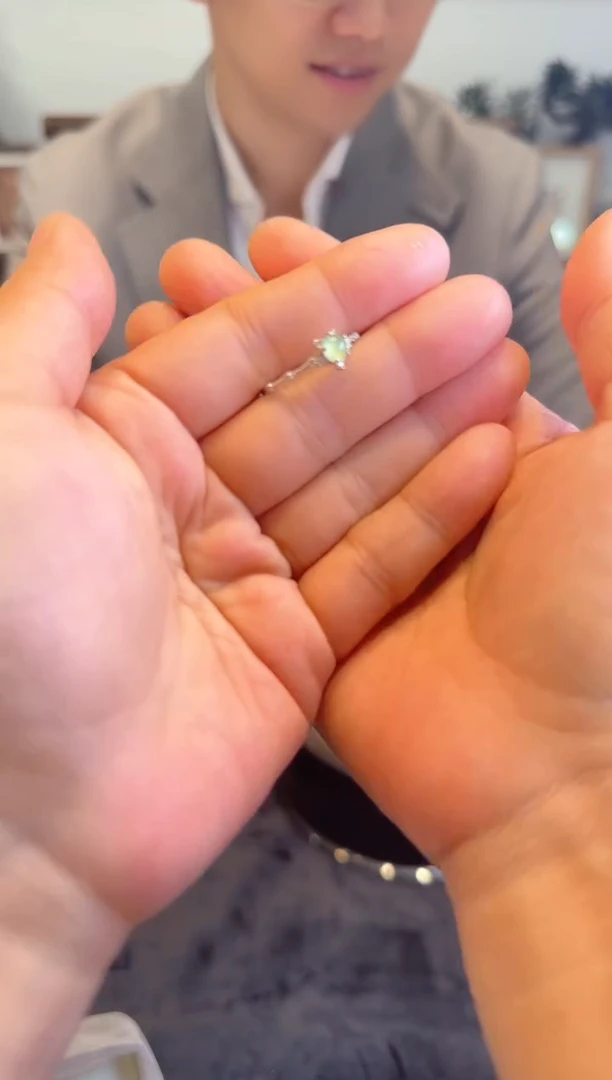 【闪购商品】翡翠戒指银S925镶嵌445202多样性发货一件