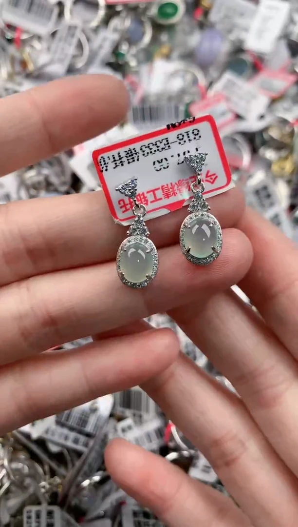 银S925镶嵌戒指翡翠777    8