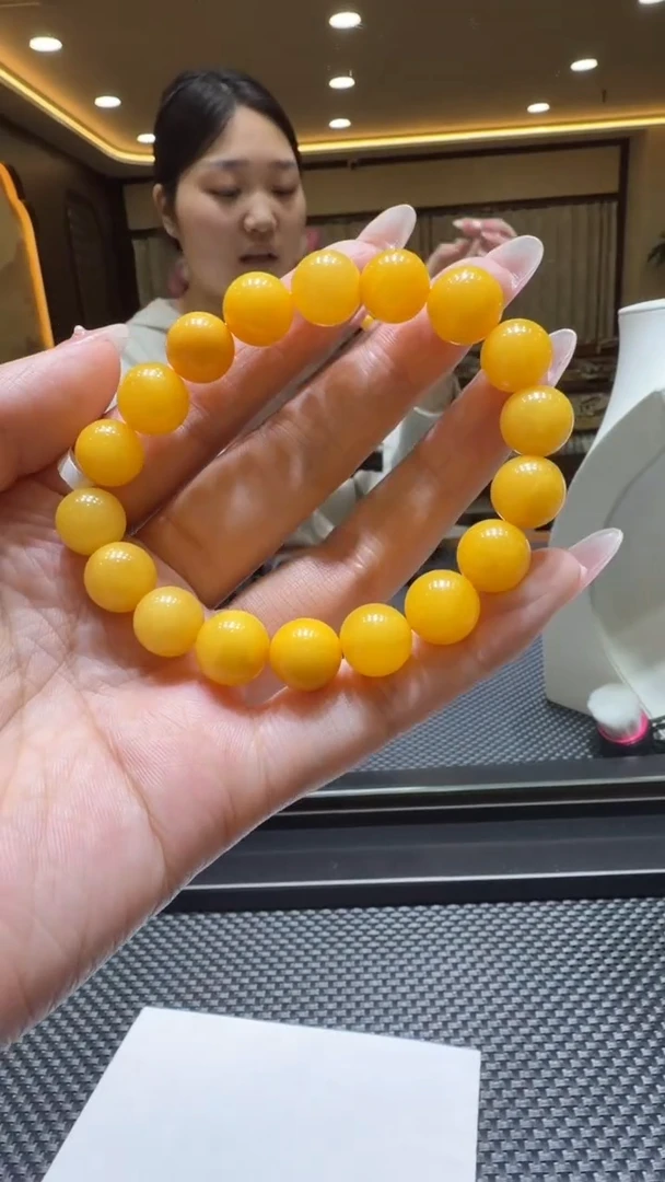 琥珀颈饰未镶嵌手串12mm