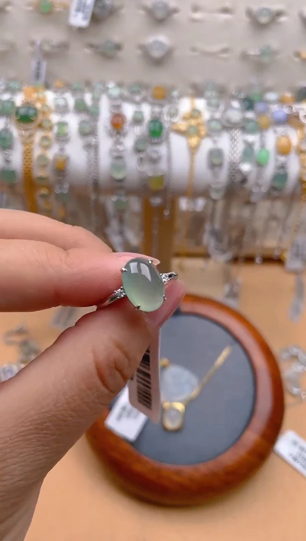 【闪购商品】翡翠戒指银S925镶嵌11111