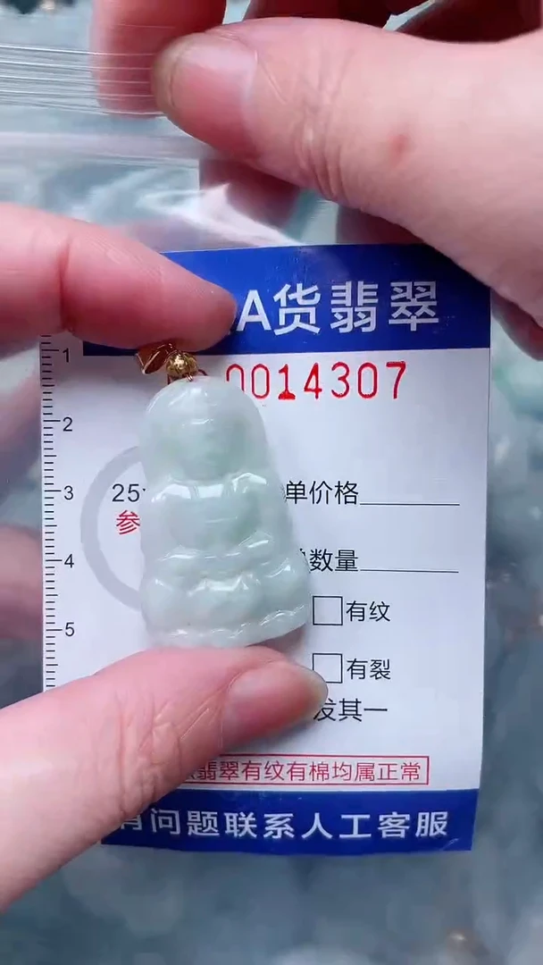 翡翠未镶嵌吊坠(不含链)1