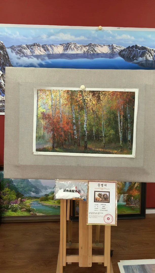 油画【47号】朝鲜原创手绘油画【功勋Ⅰ级画家丨孤品佳作】【顺丰包邮】