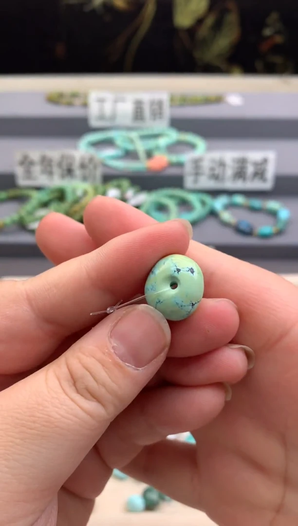 未镶嵌绿松石单珠E22