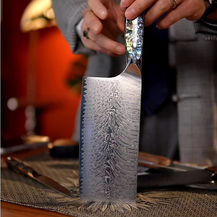 当代大马士革刀【菜刀】