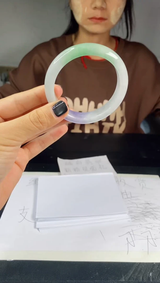 缅风时尚清冷感手镯圆形时尚