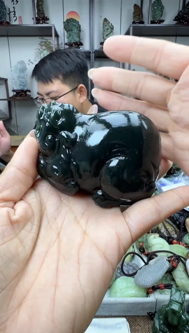 和田玉未镶嵌把件我**由360