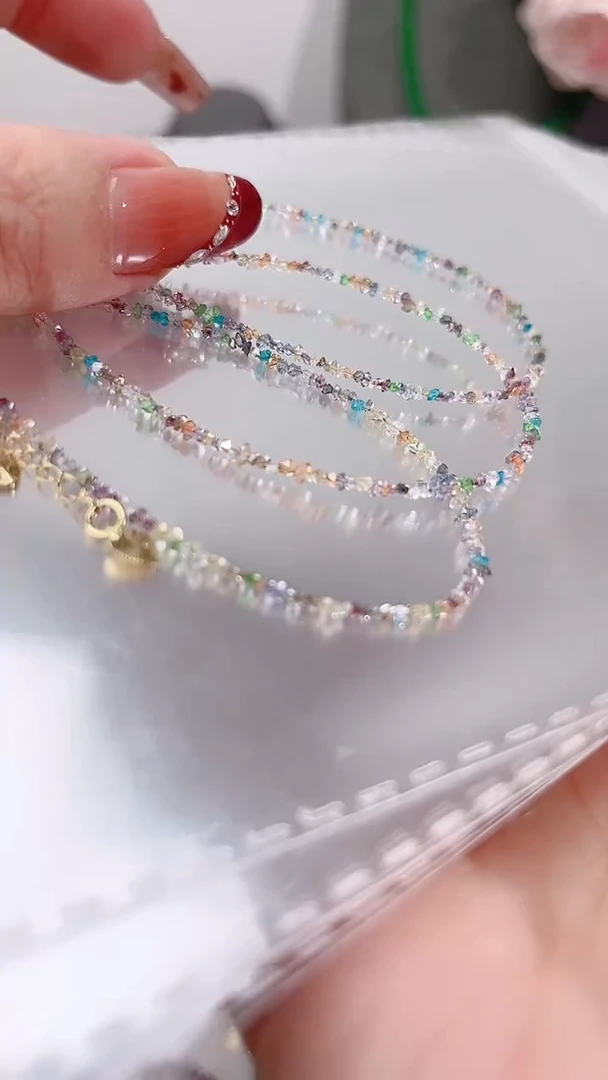 银S925镶嵌手链钻石彩99