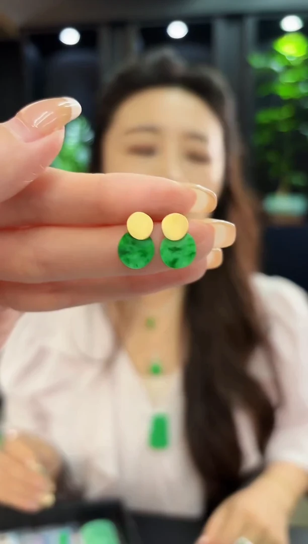 未镶嵌翡翠耳饰缅料A货/多样性发货/一件