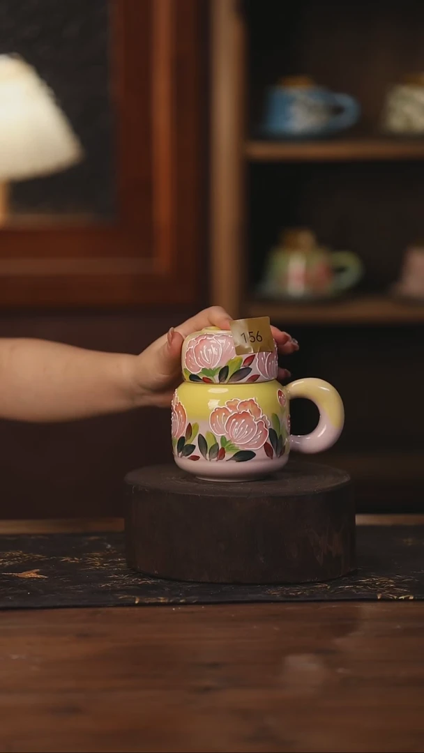 陶瓷景德镇高温釉下手绘陶瓷156