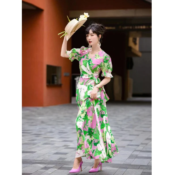 【欧宝莱尔】OBLE  新款 真丝连衣裙114-23982