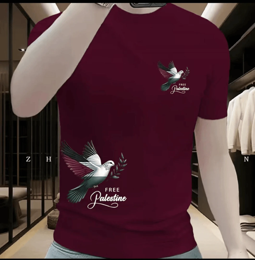 休闲短袖T恤男夏季新款高端潮流印花t恤美式轻奢纯棉圆领半袖上衣