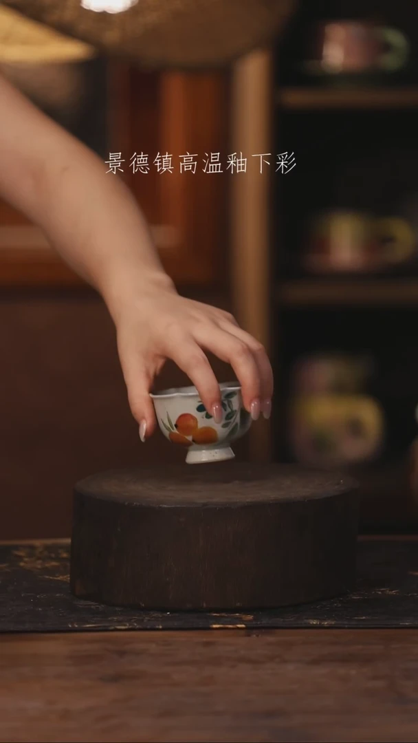 陶瓷景德镇高温釉下手绘陶瓷418