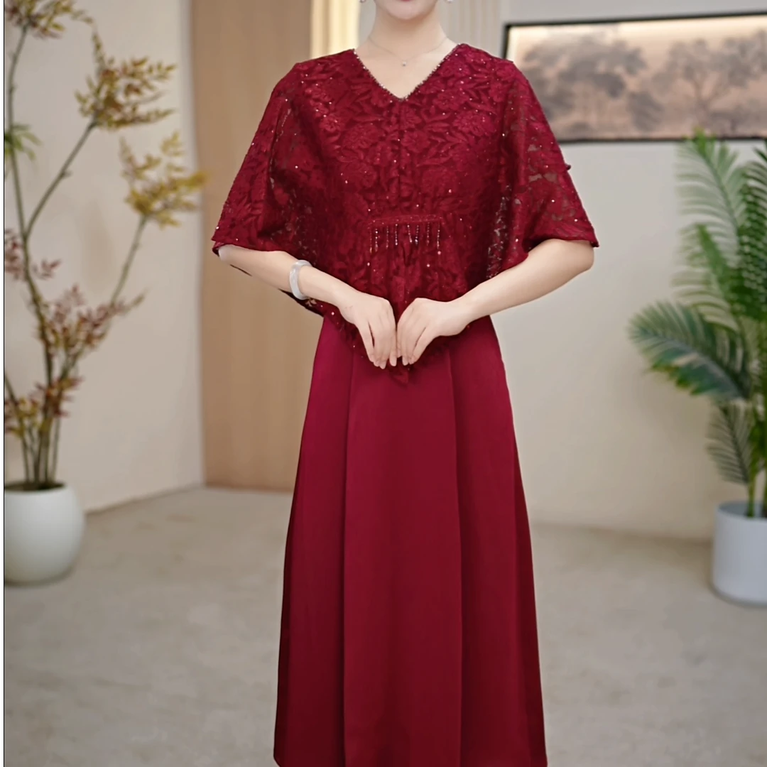 【宸锦女装】X2585夏季新款连衣裙超显瘦气质高端收腰气质时尚洋气