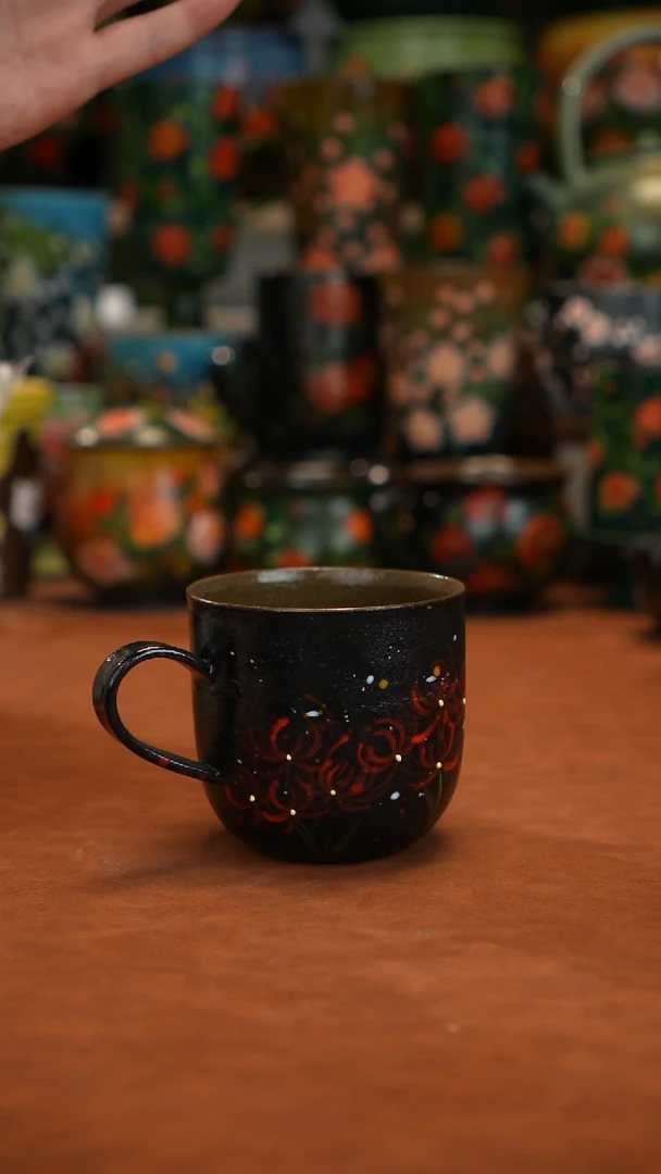 油画   釉下彩  杯子