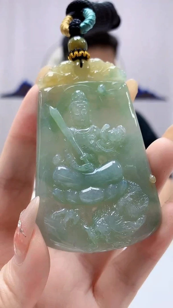 定制翡翠未镶嵌4917DD-毛货挂件121