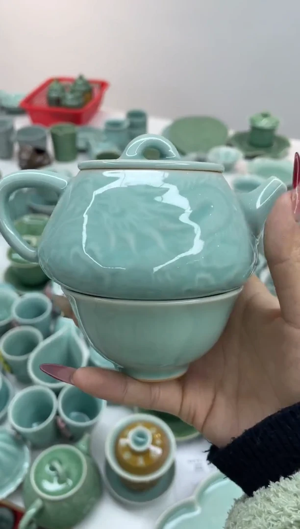 慧仙青瓷1壶1杯  源头厂家特价福利