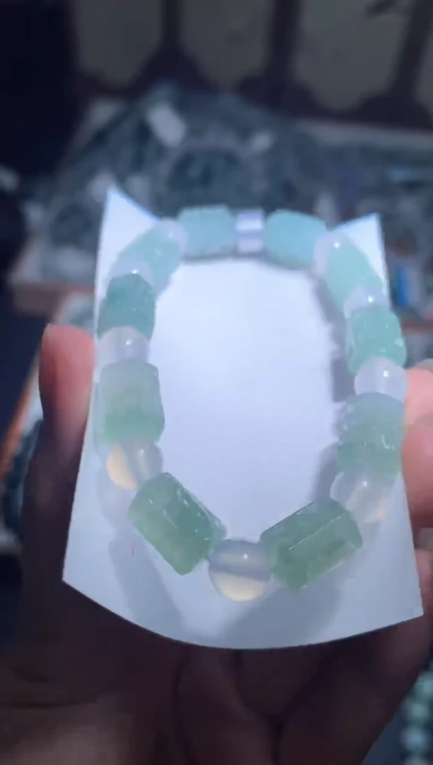未镶嵌定制翡翠天然缅甸翡翠手串22