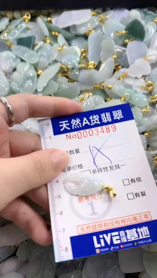 颈饰未镶嵌翡翠天然A货翡翠