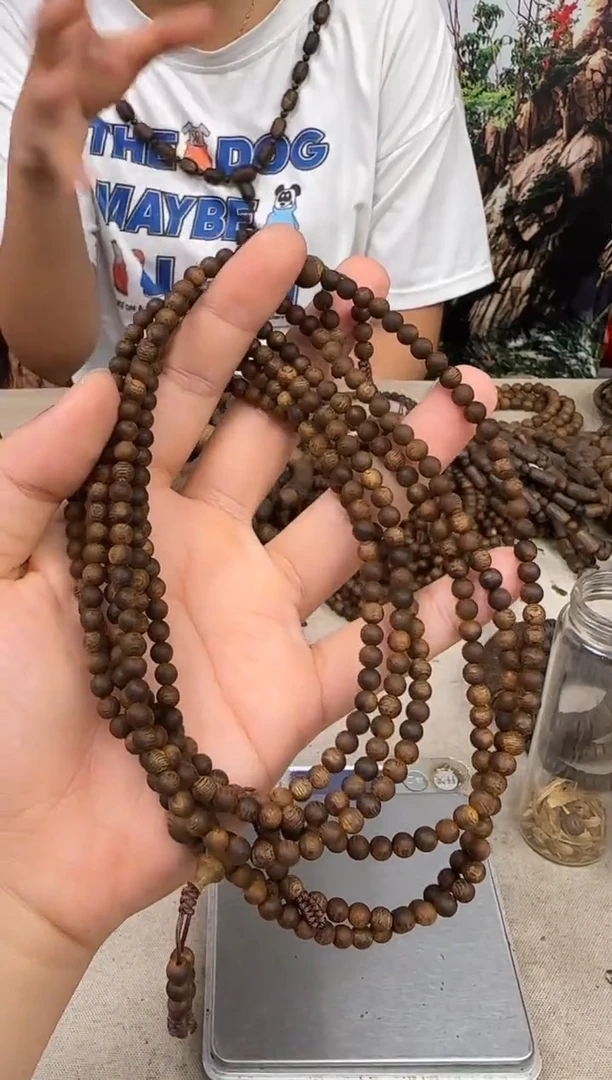 手串沉香白奇圆珠沉水浮虫漏多圈卡5多样性发一条