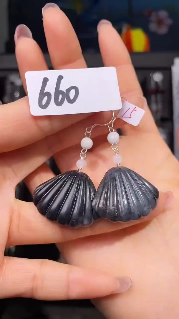 未镶嵌岫玉耳饰喜欢拍