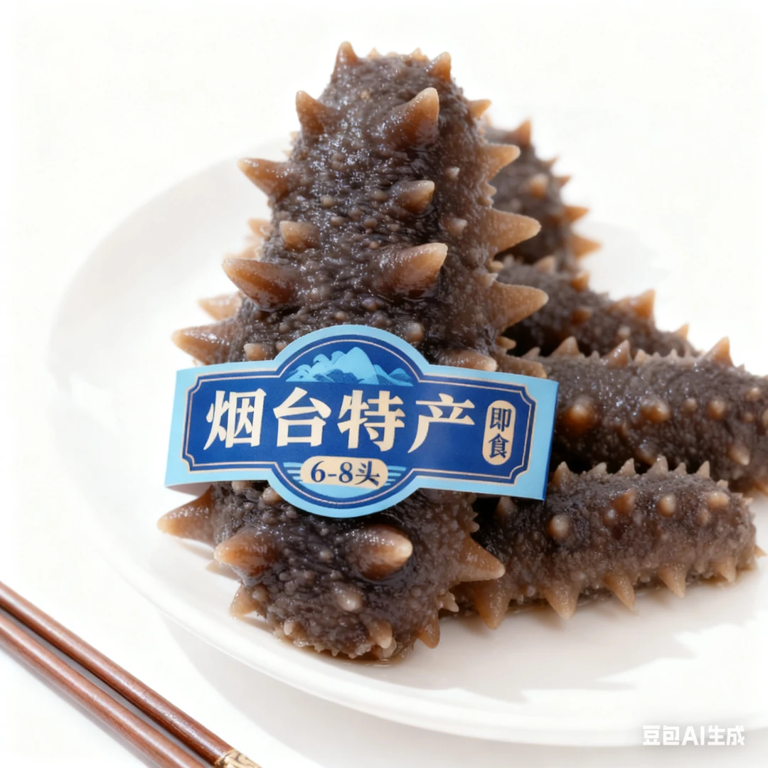 【开袋即食】烟台鲜食刺参6-8头 底播海参
