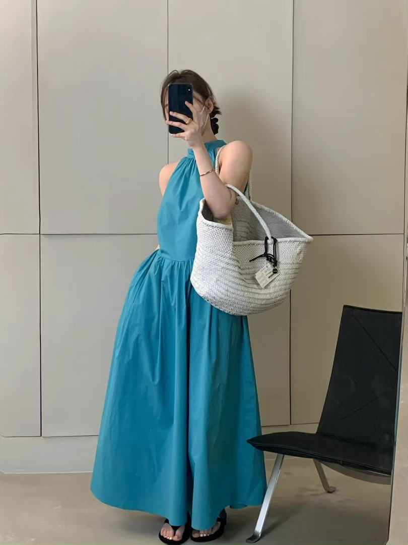 【欧货】度假风韩系绑带设计连衣裙