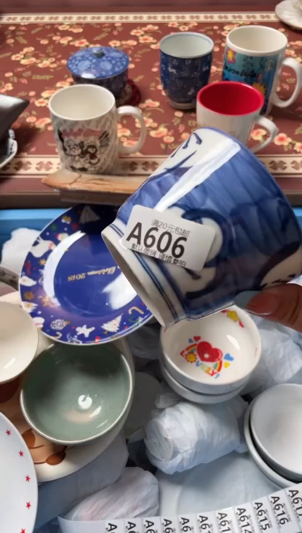 瓷片兔*瓷器瓷器A606