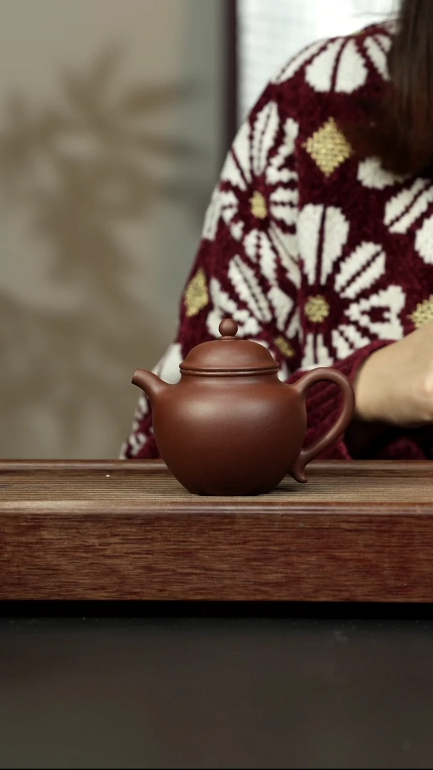 紫砂茶壶老紫泥 秋水