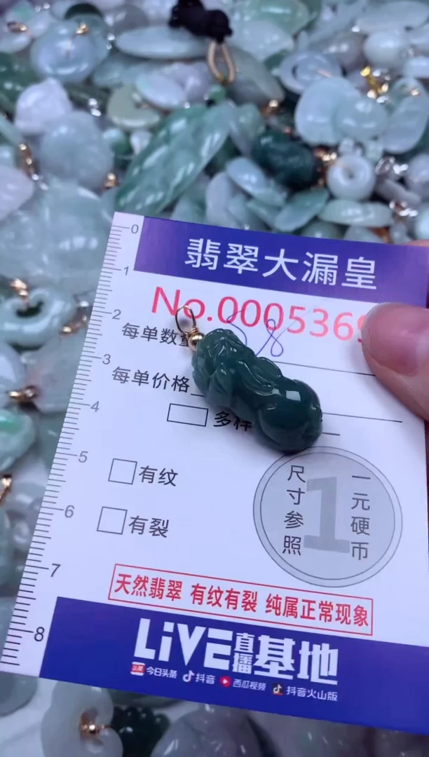 吊坠(不含链)未镶嵌翡翠5369