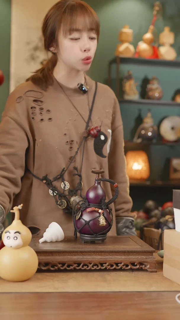 【闪购商品】16号精品天然大漆工艺防渗内胆酒葫芦~