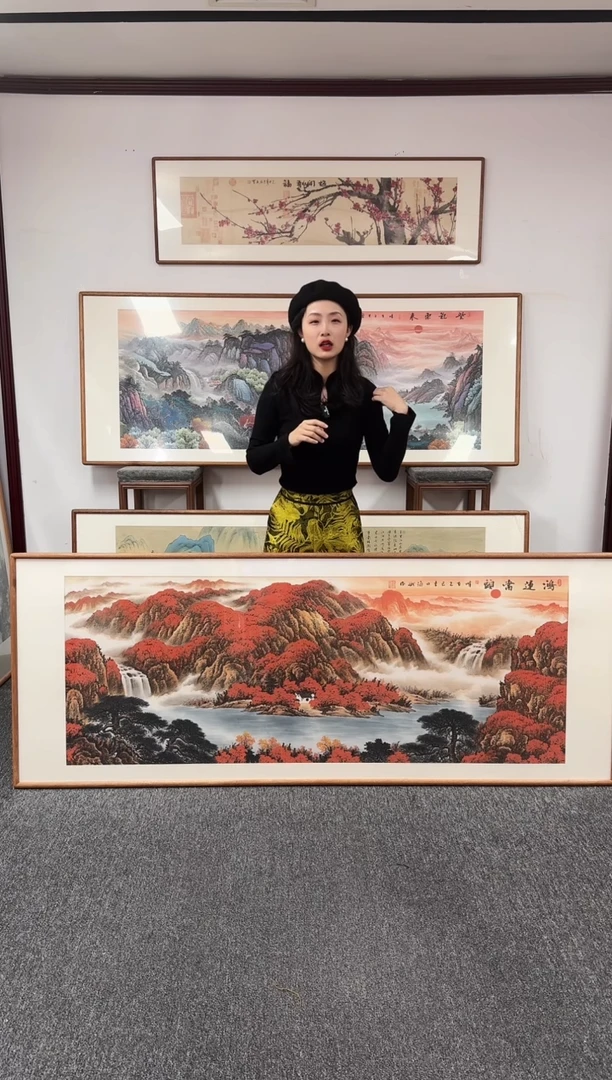 国画鸿运当头 210*80 刘海斌