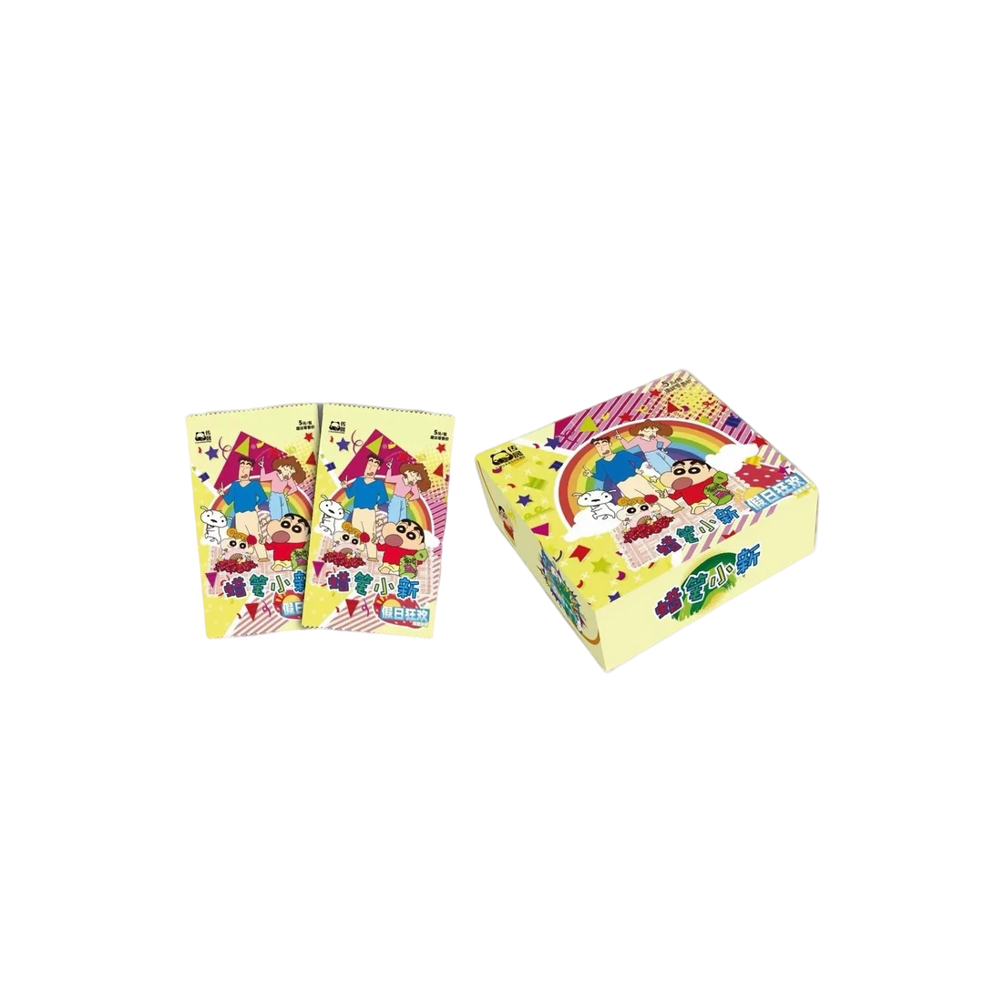 传晟 蜡笔小新 假日狂欢系列第二弹 正版授权 盲盒收藏卡