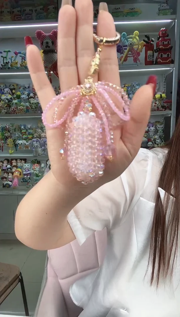 玻璃0716卡6真粉色玉米材料包1套带蝴蝶结