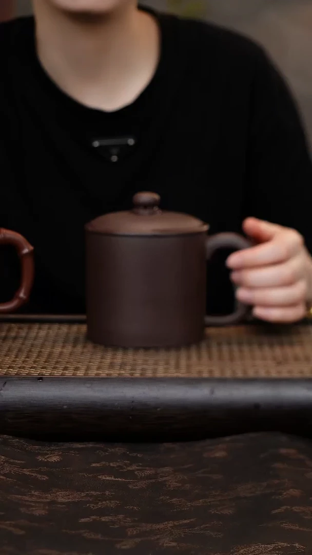 茶杯紫砂紫泥老板金