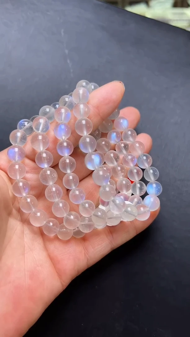 未镶嵌手串月光石蓝月光手串9m+  多样性发一 M54011XA