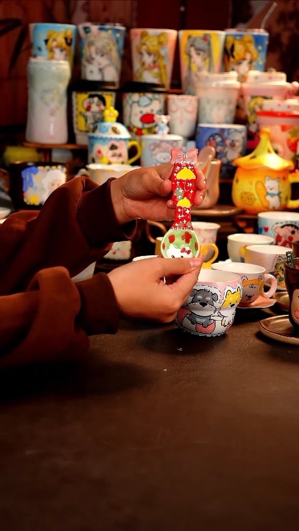 景德镇手工手绘杯杯