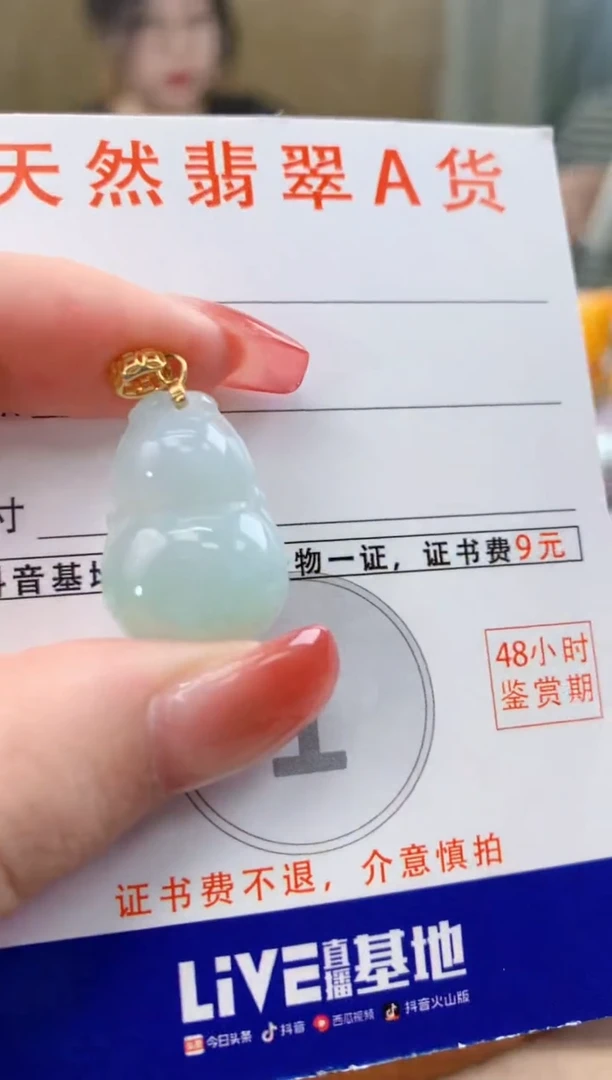 颈饰未镶嵌翡翠天然A货翡翠挂件