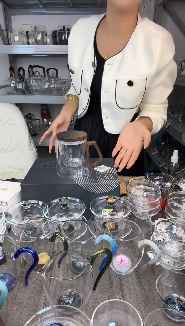 手工艺品玻璃禾器 木辰杯