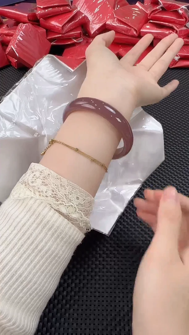 未镶嵌手镯石英质玉圈口62