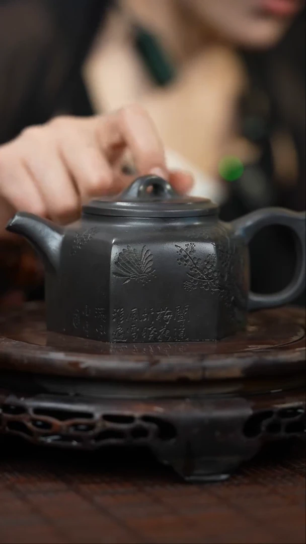 茶壶紫砂宜兴岁颐传砂原矿全手12