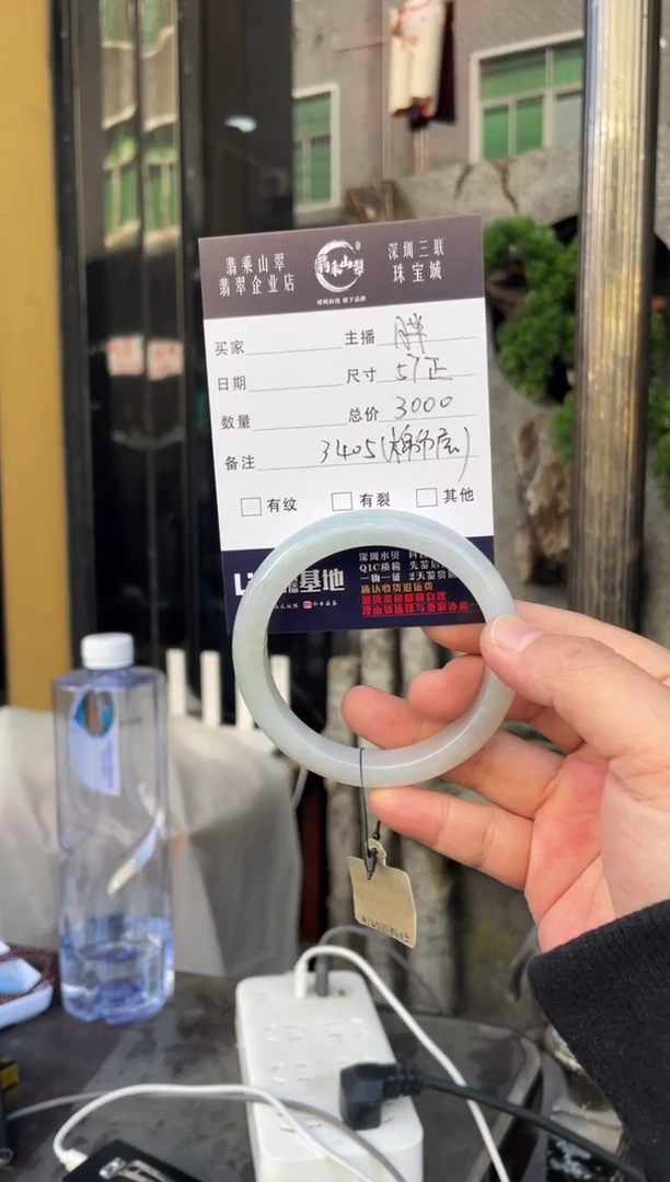 未镶嵌手镯翡翠W 57正圈 3405