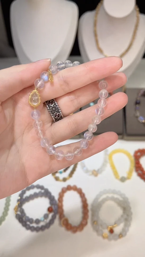 【闪购商品】月光石手链银S925镶嵌018